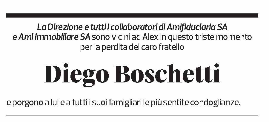 Annuncio funebre Diego Boschetti