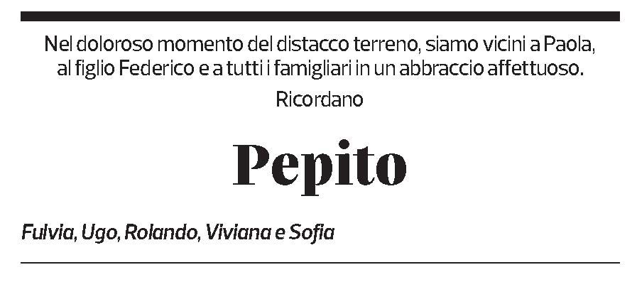 Annuncio funebre Giuseppe Triolo