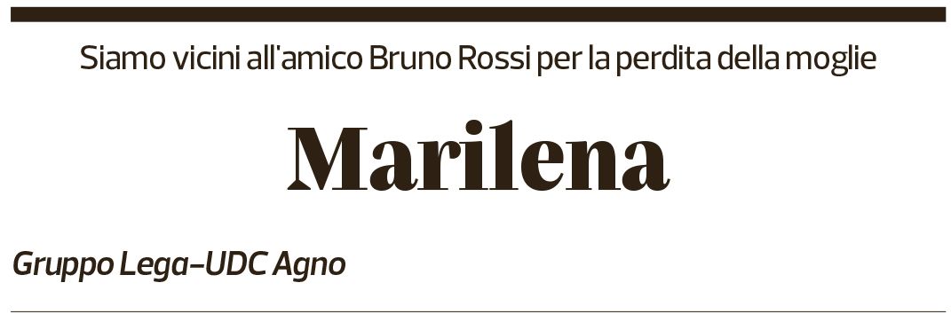 Annuncio funebre Marilena Rossi-reina