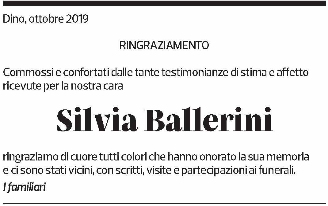 Annuncio funebre Silvia Ballerini