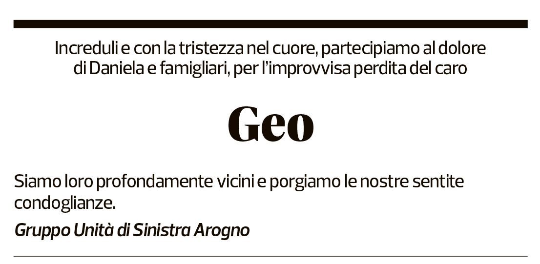 Annuncio funebre Geo Jeanmaire