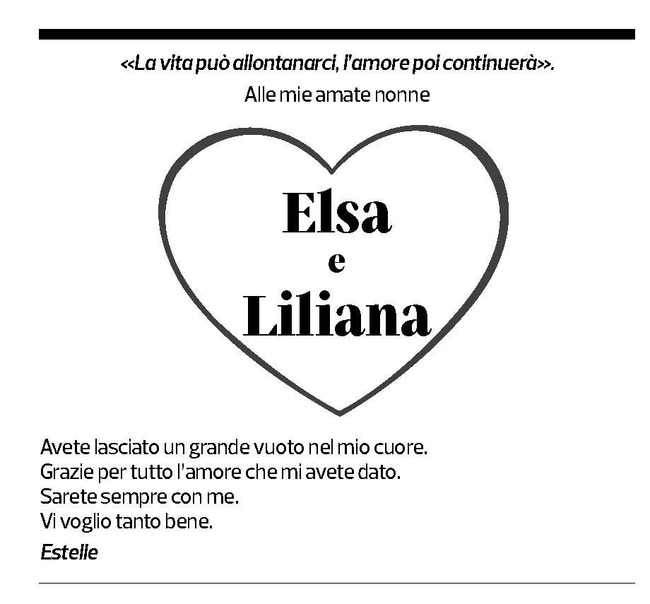 Annuncio funebre Elsa Liliana