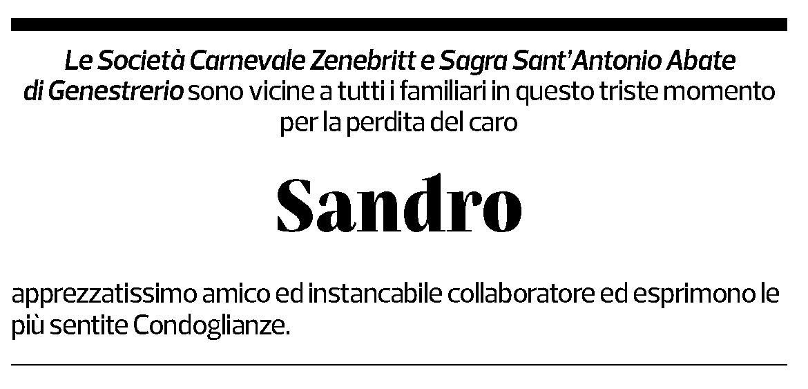 Annuncio funebre Alessandro Bianchi