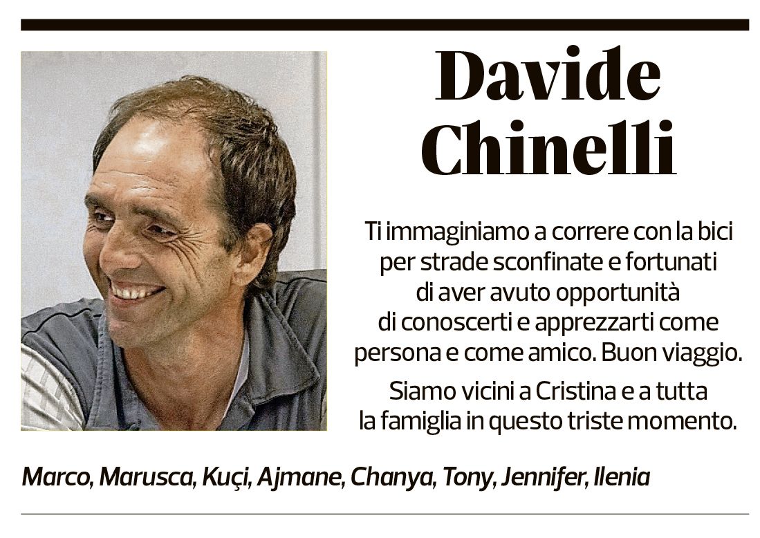 Annuncio funebre Davide Chinelli