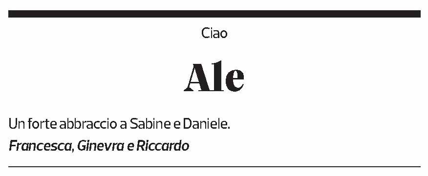 Annuncio funebre Alessandro 