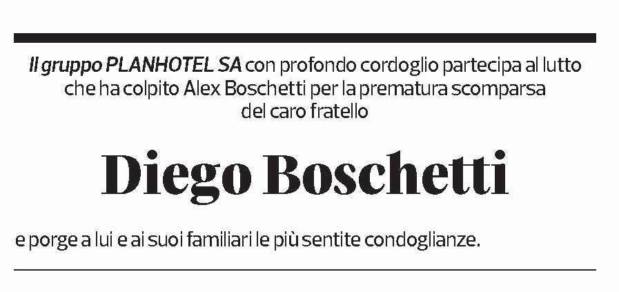 Annuncio funebre Diego Boschetti