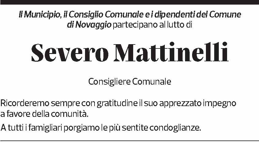 Annuncio funebre Severo Mattinelli