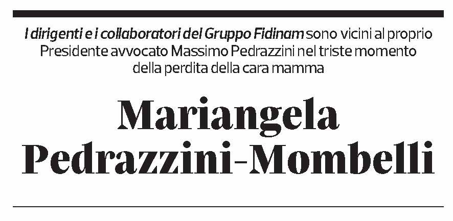 Annuncio funebre Mariangela Pedrazzini Mombelli