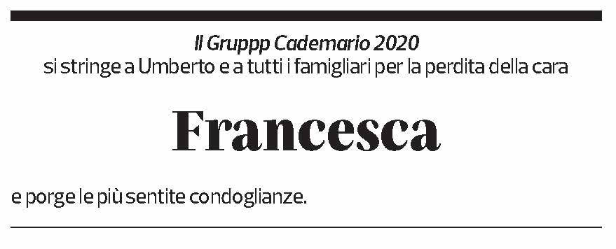 Annuncio funebre Francesca Monti