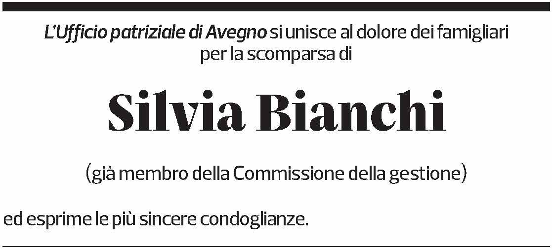 Annuncio funebre Silvia Bianchi