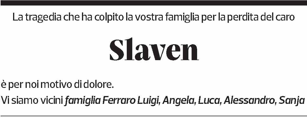 Annuncio funebre Slaven Pustaj