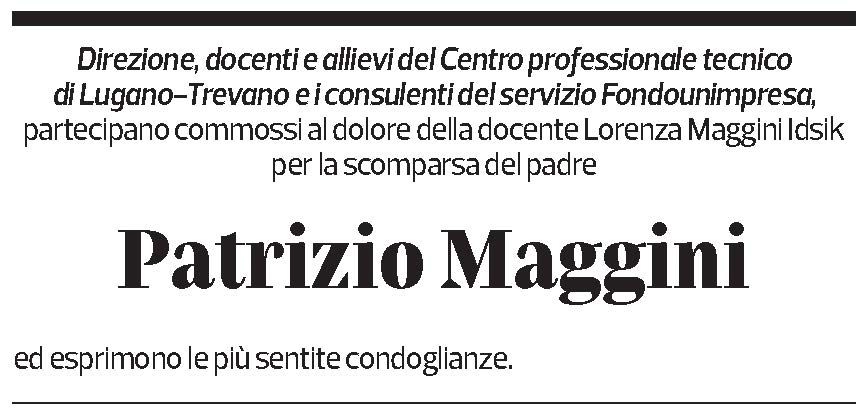 Annuncio funebre Patrizio Maggini