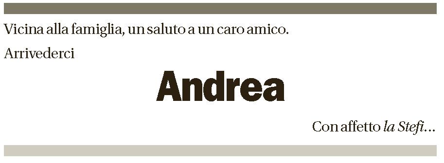 Annuncio funebre Andrea Corti
