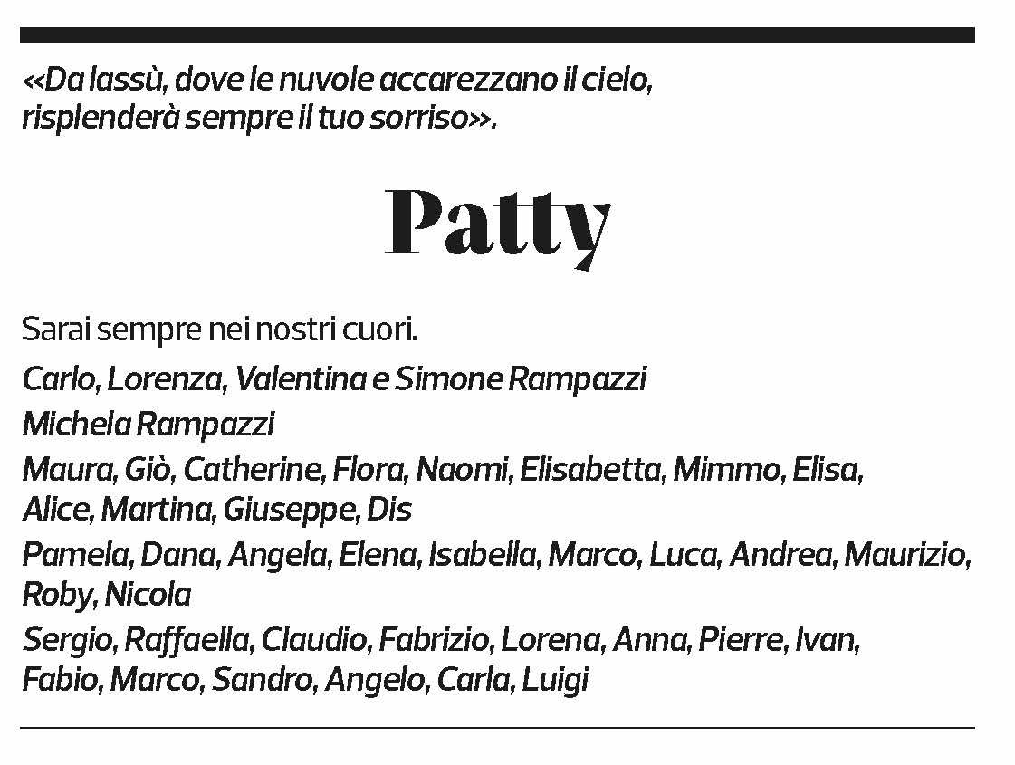 Annuncio funebre Patrizia Wyss