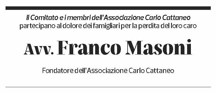 Annuncio funebre Franco Masoni