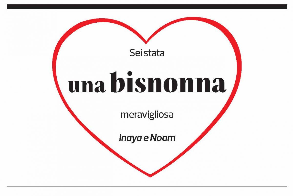 Annuncio funebre Marisa Boffi