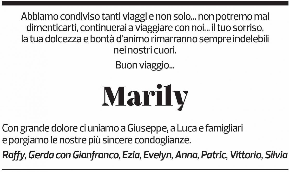 Annuncio funebre Marily Brantschen Lancuba