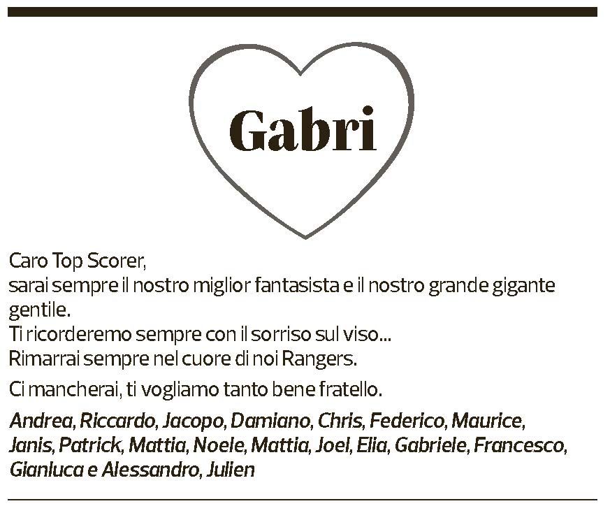 Annuncio funebre Gabriele Tallone