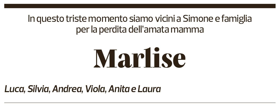 Annuncio funebre Marlise Schianchi