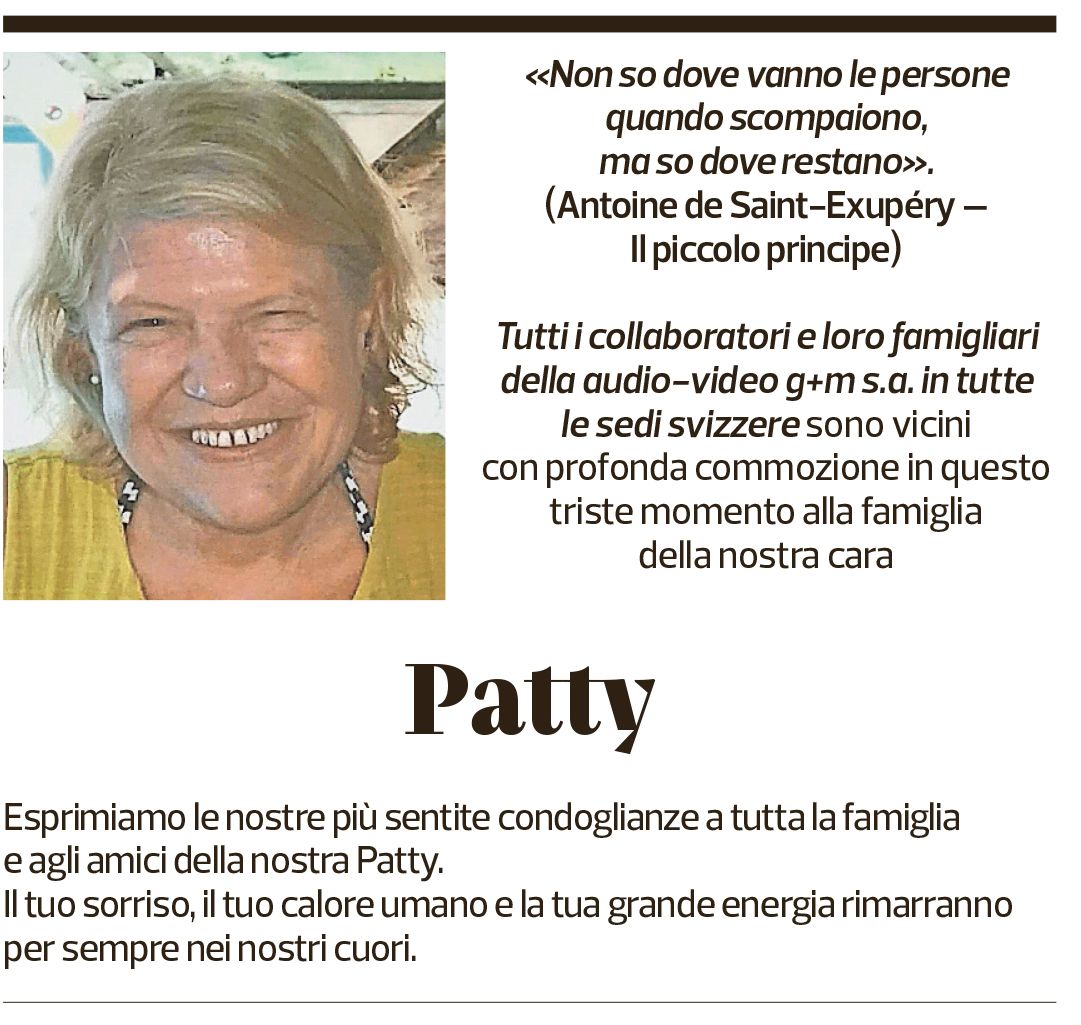 Annuncio funebre Patty 