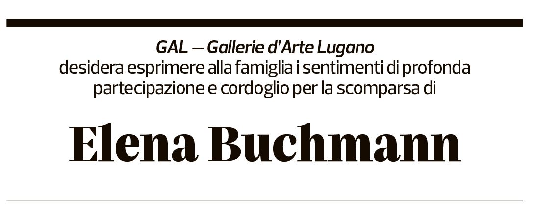 Annuncio funebre Elena Biuchmann