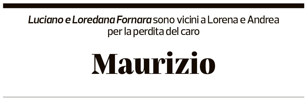 Annuncio funebre Maurizio Sanvido