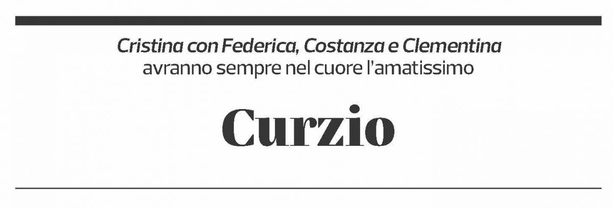 Annuncio funebre Curzio Crespi