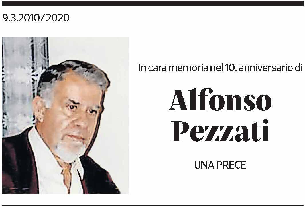Annuncio funebre Alfonoso Pezzati