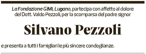 Annuncio funebre Silvano Pezzoli