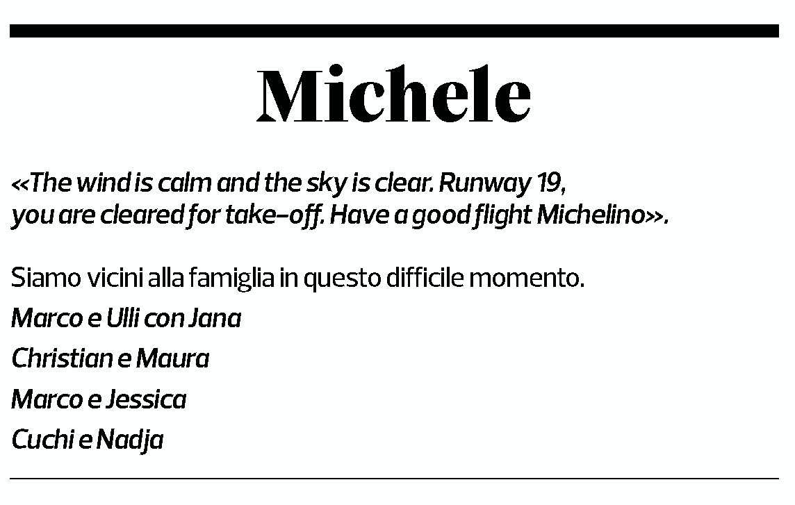 Annuncio funebre Michele Bazzuri