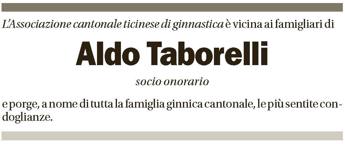 Annuncio funebre Aldo Taborelli