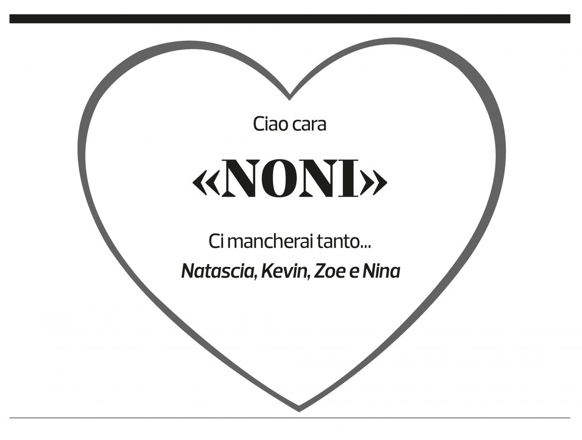 Annuncio funebre Gianna Notari