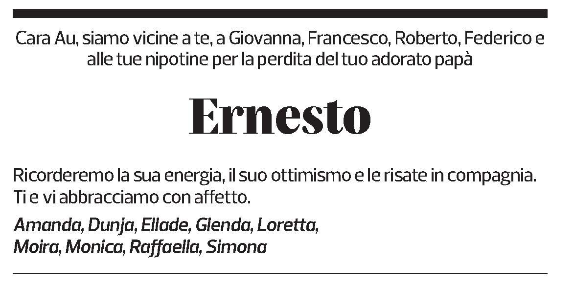 Annuncio funebre Ernesto Parli