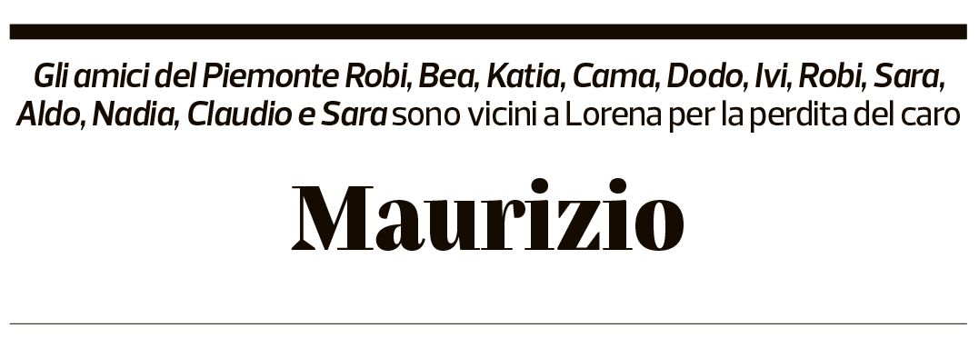 Annuncio funebre Maurizio Sanvido