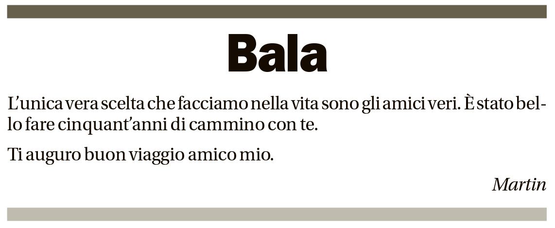 Annuncio funebre Ilario Ballerini
