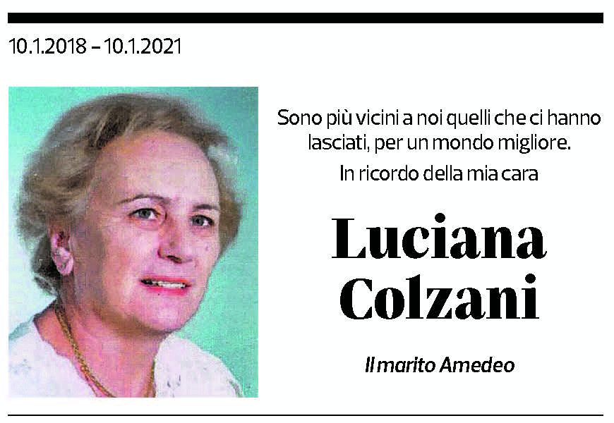 Annuncio funebre Lucina Colzani