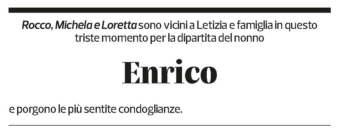 Annuncio funebre Enrico Petazzi