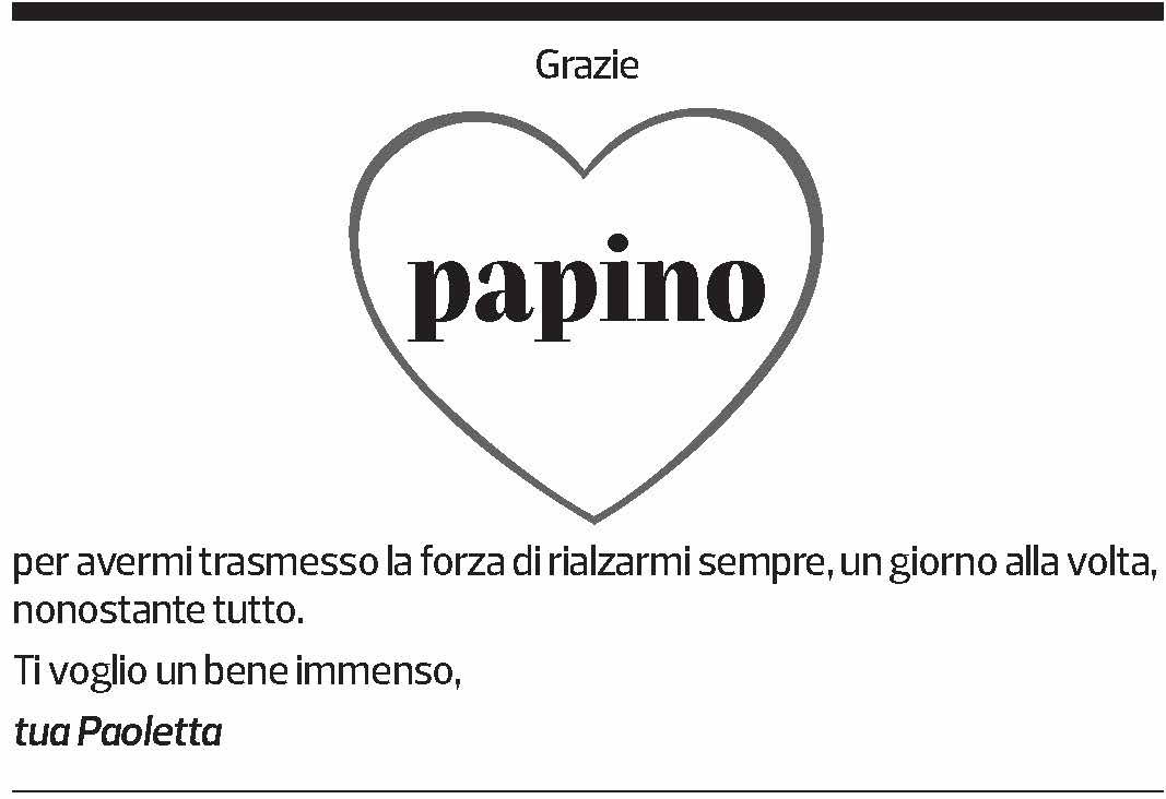 Annuncio funebre Plinio Bernardoni