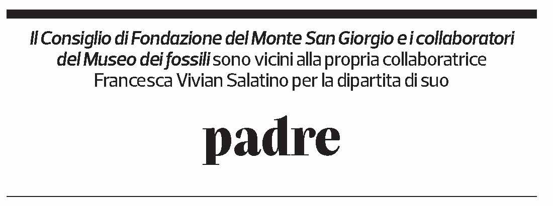 Annuncio funebre Padre 