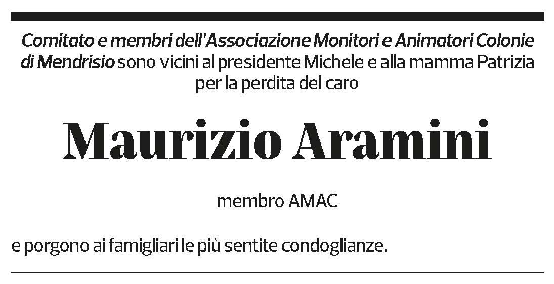 Annuncio funebre Maurizio Aramini