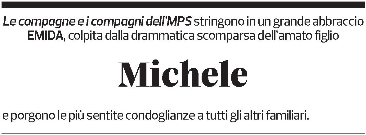 Annuncio funebre Michele Abderhalden