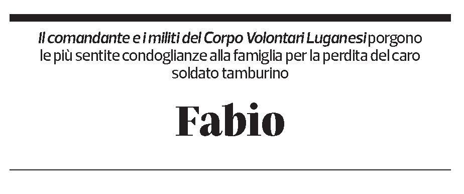Annuncio funebre Fabio Piazza