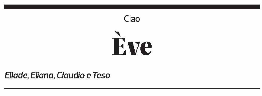 Annuncio funebre Eve 