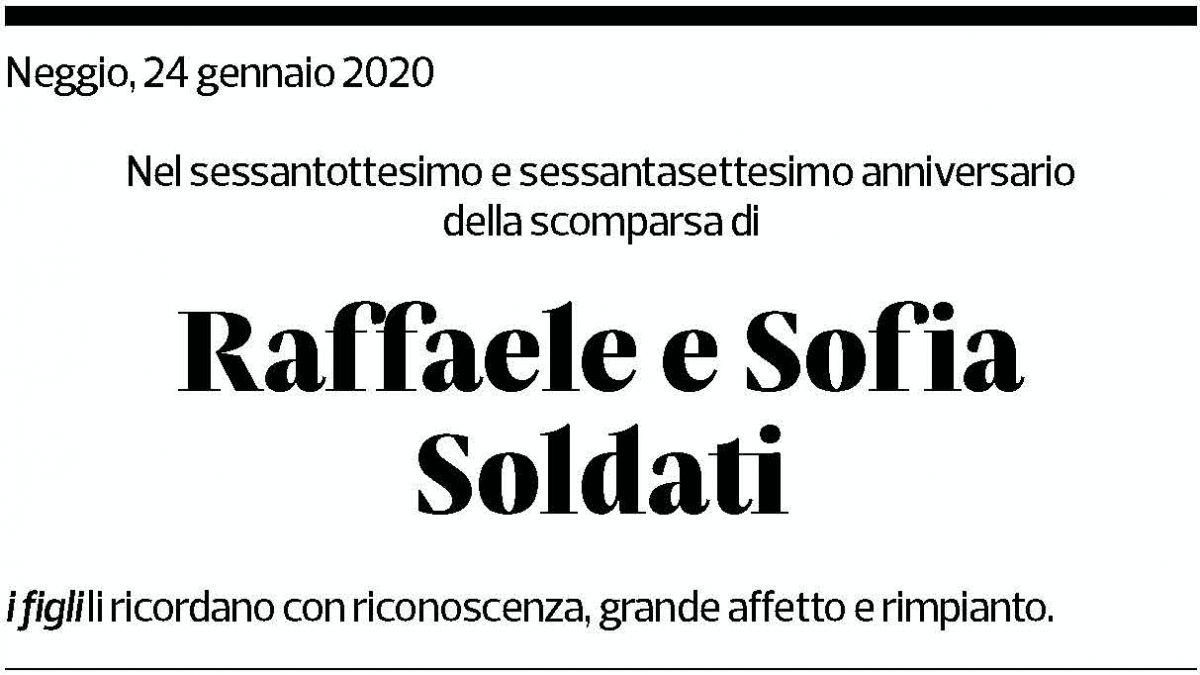 Annuncio funebre Raffaella E Sofia Soldati