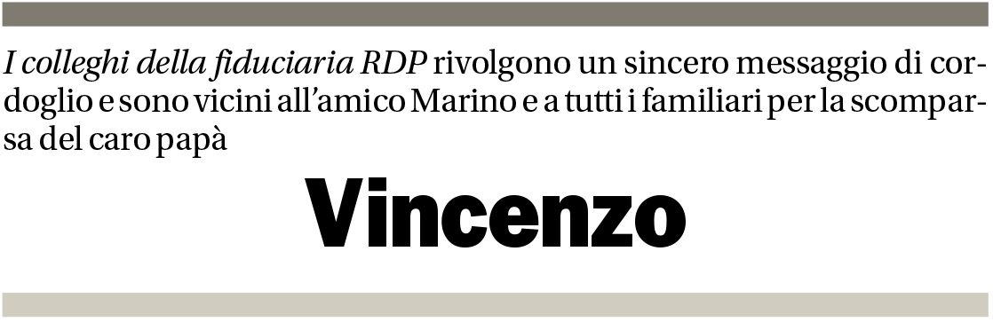 Annuncio funebre Vincenzo Di Pietro
