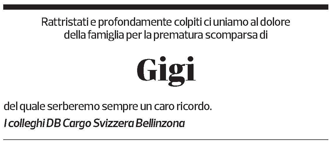 Annuncio funebre Gigi Boverio