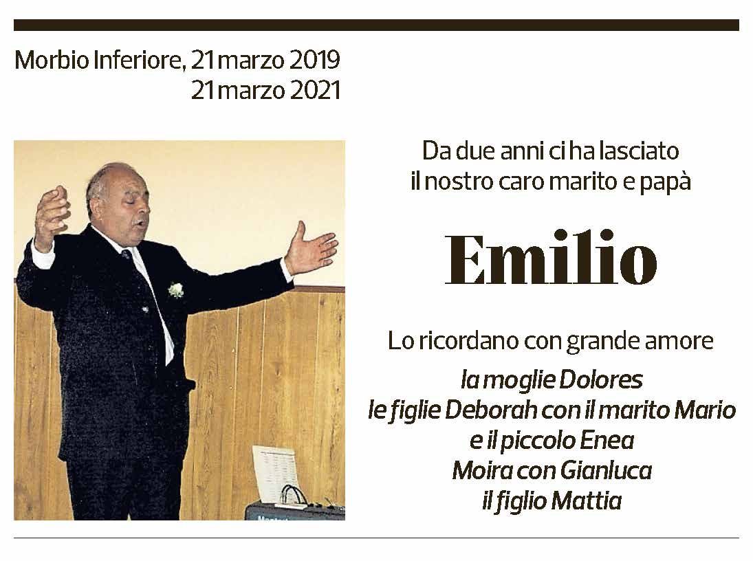 Annuncio funebre Emilio -