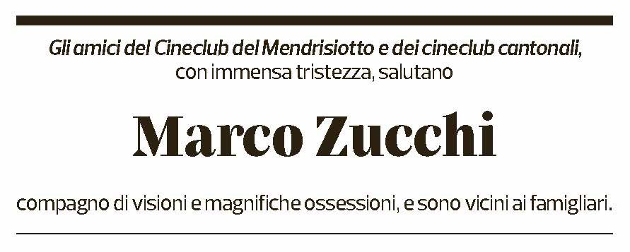 Annuncio funebre Marco Zucchi