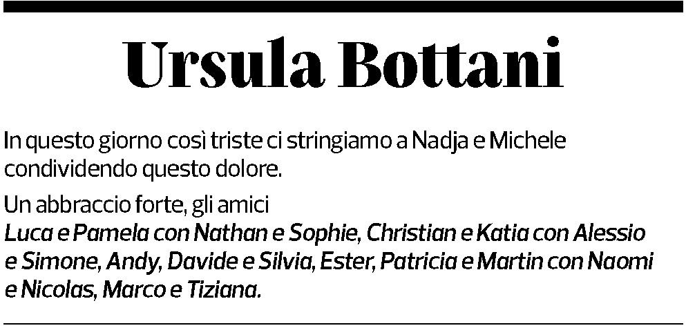 Annuncio funebre Ursula Bottani-huber
