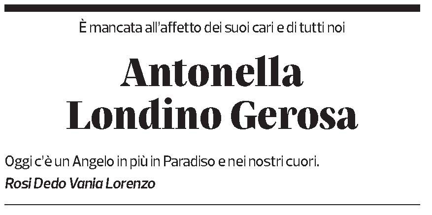 Annuncio funebre Antonella Londino Gerosa